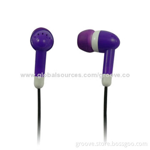 Wired Silicone Earphones, Classical Bullet Shape